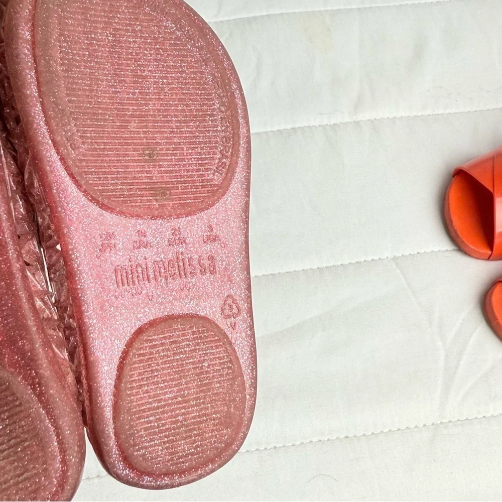 Mini Melissa Pink Sandals & Zaxy Baby Rush Sandals